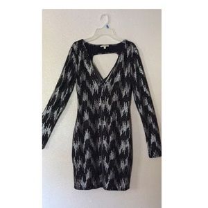 Black and gold cocktail dress